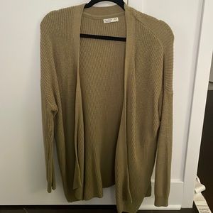 Green cotton on cardigan